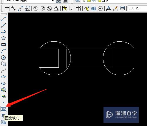 CAD怎样画出扳手形状(cad怎样画出扳手形状图)