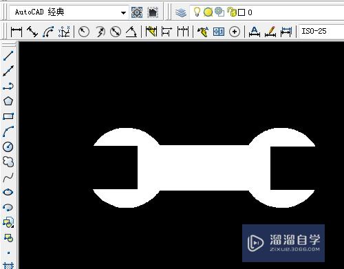 CAD怎样画出扳手形状(cad怎样画出扳手形状图)