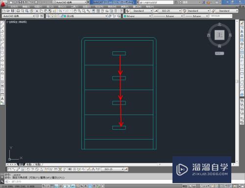 CAD怎样绘制四斗柜平面图(cad怎样绘制四斗柜平面图纸)