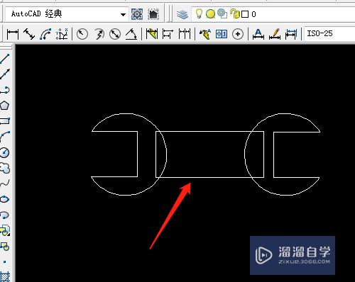 CAD怎样画出扳手形状(cad怎样画出扳手形状图)