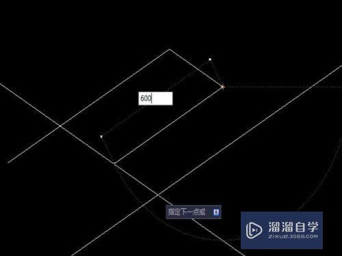 在CAD中用斜二测方法绘制长方体