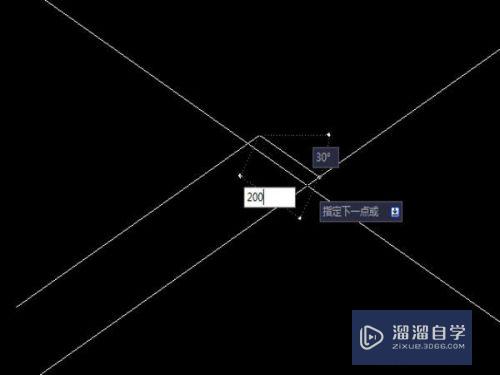 在CAD中用斜二测方法绘制长方体