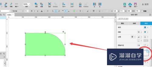 Axure中如何只调整元件固定角的弧度大小(axure怎么让元件一直旋转)
