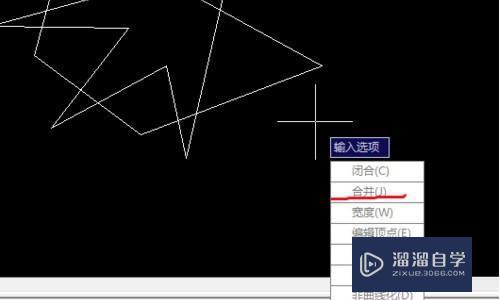 CAD如何将不同线段组成的图形合成一个图形？