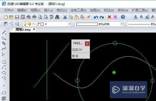 CAD图纸上怎么徒手画线
