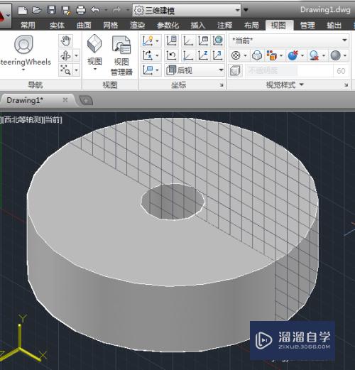 CAD怎么用旋转创建三维模型(cad怎么用旋转创建三维模型图)