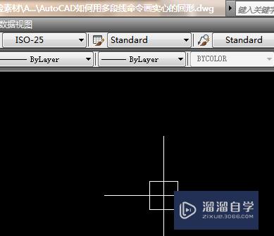 AutoCAD如何用多段线命令画实心的回形？