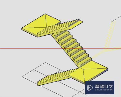 天正CAD如何绘制多跑楼梯(天正cad怎么画多跑楼梯)