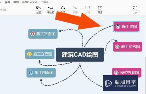 XMind怎样绘制建筑CAD导图(xmind怎么绘制)