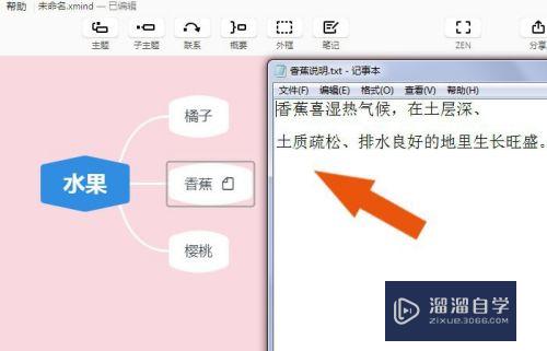 XMind如何给主题添加文本文件(xmind如何在主题外添加文字)