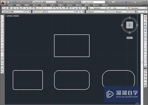 CAD怎么绘制矩形圆角(cad怎么绘制矩形圆角图)