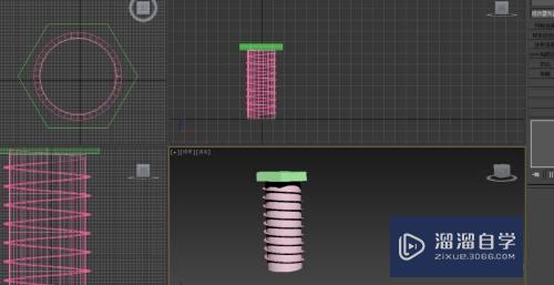 3DMax外螺纹螺母怎么做？