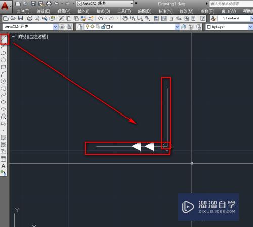 使用CAD的多段线绘制架空输电线图示