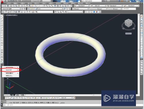 CAD怎样制作三维圆环(cad怎样制作三维圆环图)