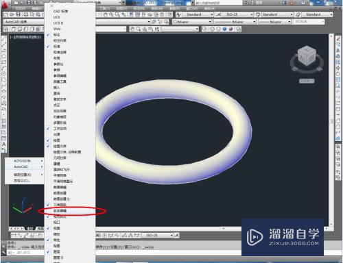 CAD怎样制作三维圆环(cad怎样制作三维圆环图)