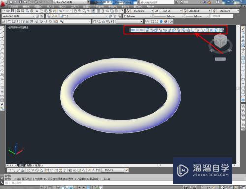 CAD怎样制作三维圆环(cad怎样制作三维圆环图)