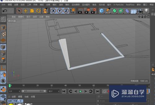 CAD的平面图如何导入C4D中使用（准确建模）？