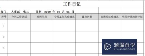 工作日记表用Excel怎么制作(工作日记表用excel怎么制作的)