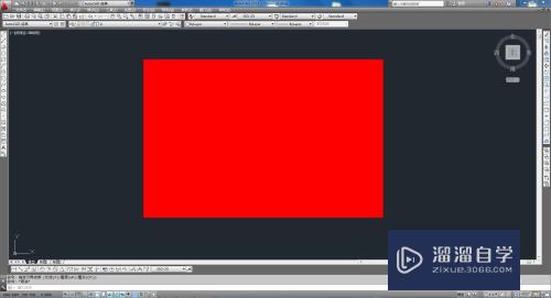 CAD怎样画出红色矩形图案(cad怎样画出红色矩形图案图片)