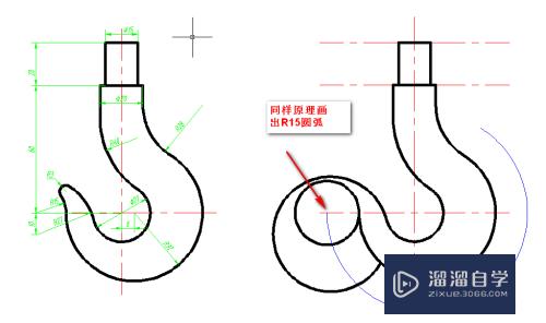 CAD怎样绘制出吊钩(cad怎样绘制出吊钩图)