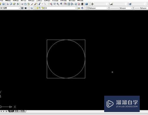 CAD怎么快速绘制圆外切正方形(cad怎么快速绘制圆外切正方形的图形)
