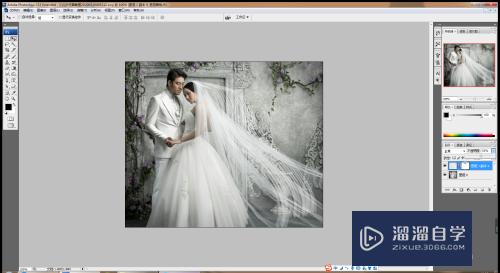 PS如何增加婚纱效果图？