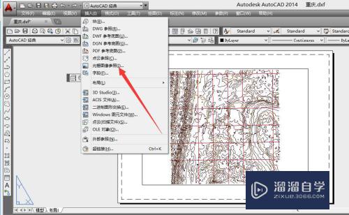 如何在AutoCAD 中生成等高线？