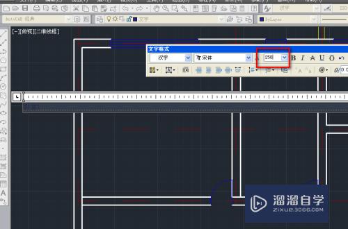 CAD在建筑平面图上标注单行文字