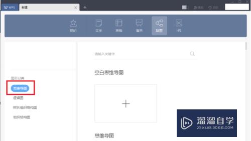 WPS怎么新建思维导图(wps怎么新建思维导图模板)
