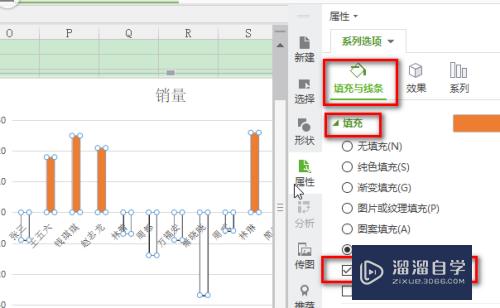 WPS柱形图正数和负数怎么填充为互补色(excel柱状图正数和负数不同颜色)