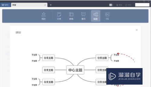 WPS怎么新建思维导图？