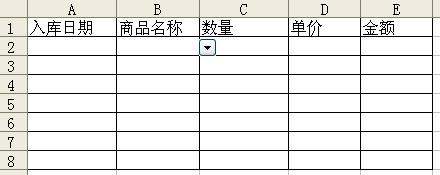 如何用excel製作倉管的表格?