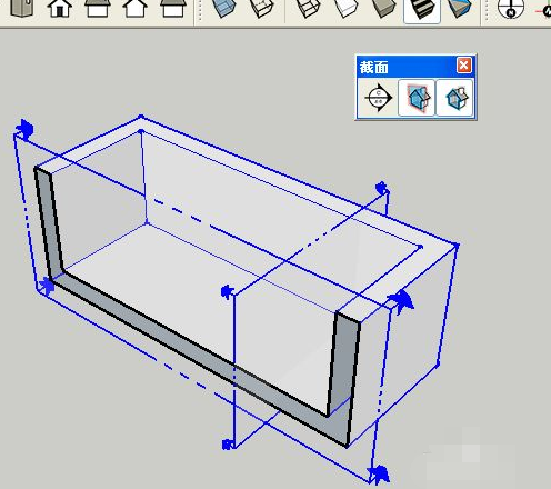 怎么删除sketchup剖面剖下来的部分?