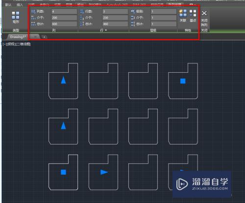 CAD里如何使用矩形阵列命令？