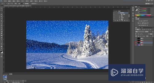 PS怎么制作动态的雪景(ps怎么制作动态的雪景效果)