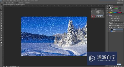 PS怎么制作动态的雪景(ps怎么制作动态的雪景效果)