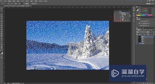 PS怎么制作动态的雪景(ps怎么制作动态的雪景效果)