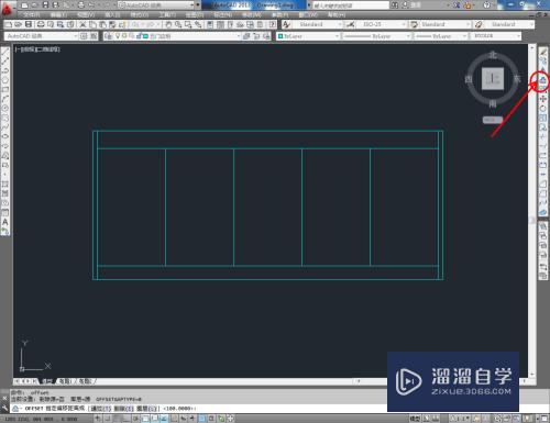 CAD怎样绘制五门边柜平面图(cad怎样绘制五门边柜平面图纸)