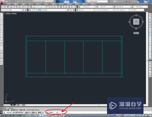 CAD怎样绘制五门边柜平面图(cad怎样绘制五门边柜平面图纸)