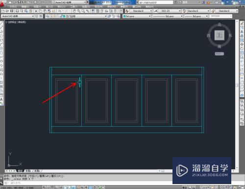 CAD怎样绘制五门边柜平面图(cad怎样绘制五门边柜平面图纸)