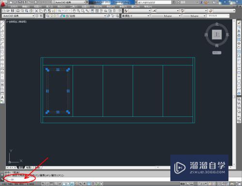 CAD怎样绘制五门边柜平面图(cad怎样绘制五门边柜平面图纸)