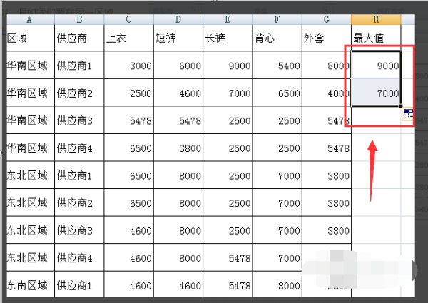 Excel中如何找出一列数据中的几个最大值？