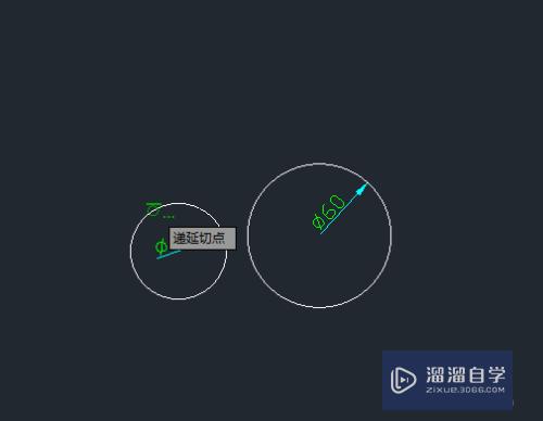 CAD2018如何快速绘制两个圆的外切圆(cad如何画两个圆的外切圆)