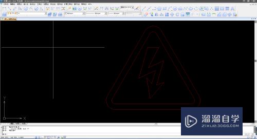 CAD如何绘制小心触电图标(cad如何绘制小心触电图标图片)