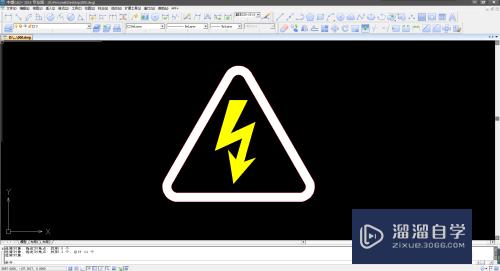 CAD如何绘制小心触电图标(cad如何绘制小心触电图标图片)