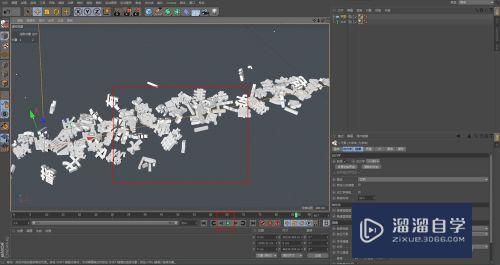 C4D怎么用动力学创建随机散落文字(c4d怎么让模型随机动画)