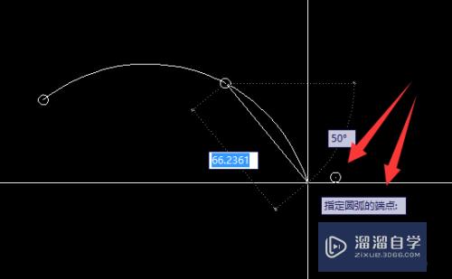 CAD中固定3点怎么画弧(cad中固定3点怎么画弧线的)