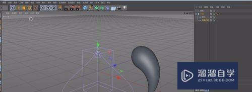 C4D使用样条约束简单装饰水滴建模