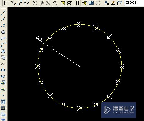 CAD怎样应用点的定数等分(cad点的定数等分点的画法)