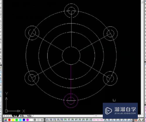 CAD中对图形进行圆形镜像的方法